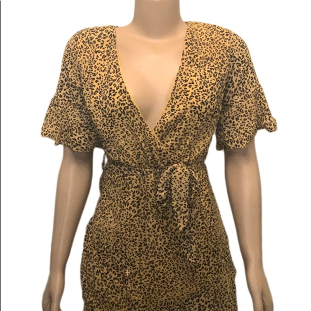 Yellow Wrap Around Dress